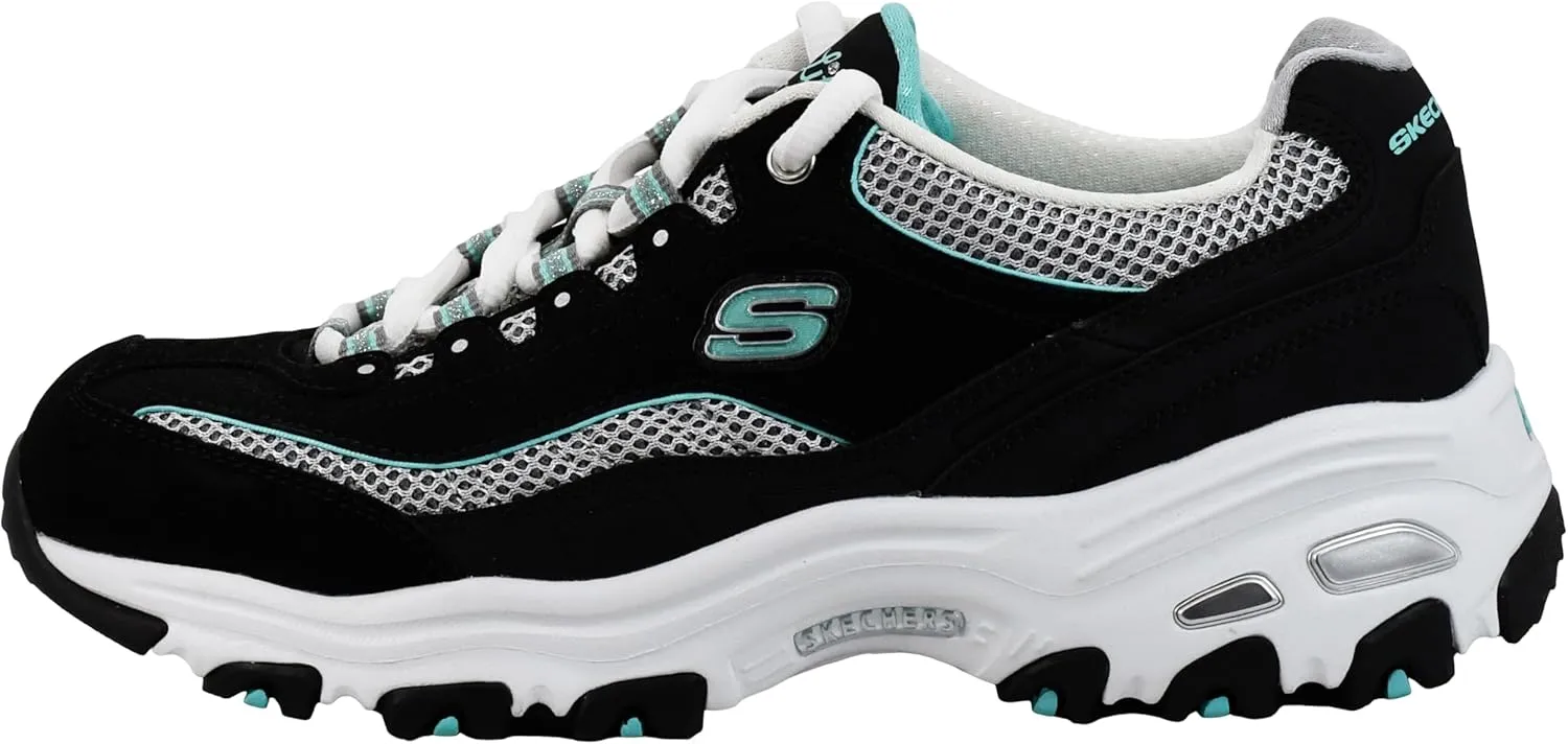 Skechers Women's D'Lites-Life Saver Memory Foam Lace-up Sneaker