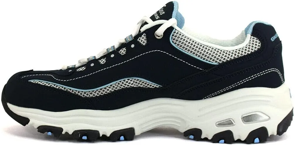 Skechers Women's D'Lites-Life Saver Memory Foam Lace-up Sneaker
