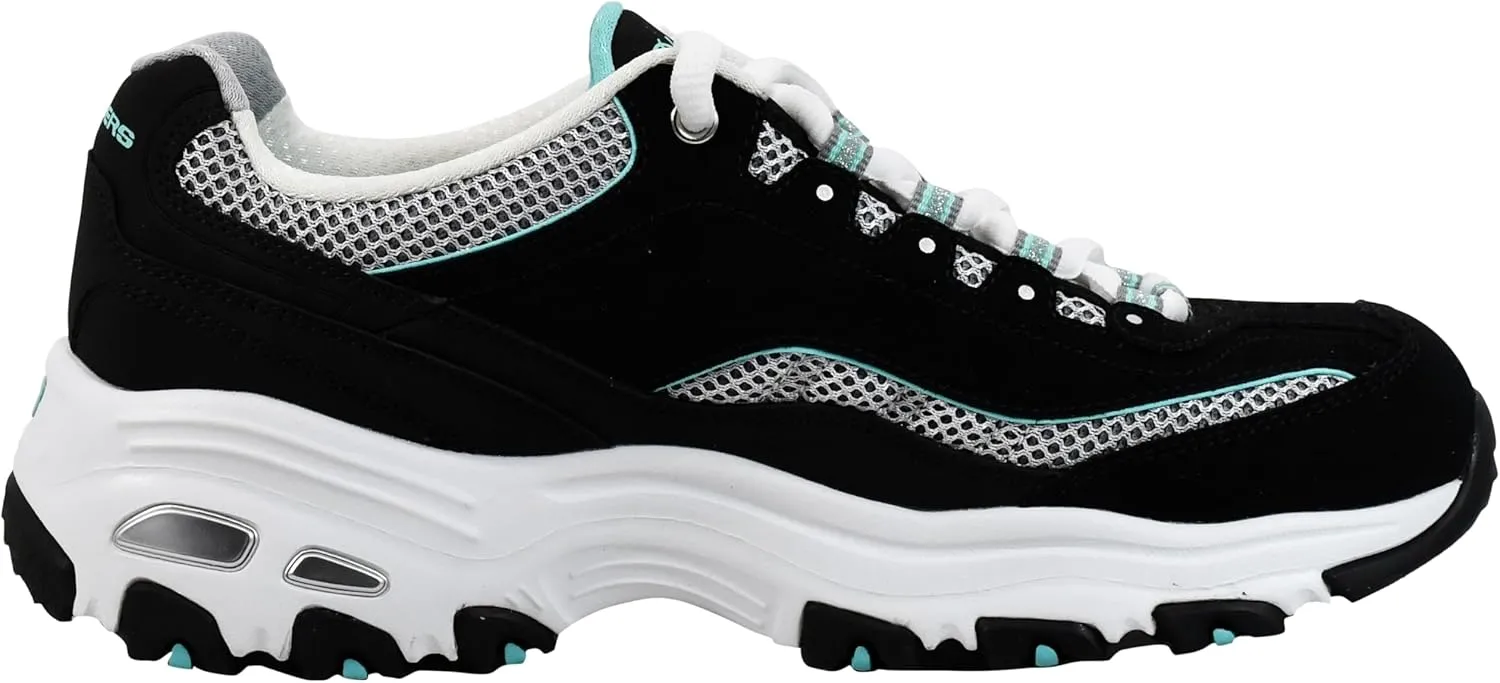 Skechers Women's D'Lites-Life Saver Memory Foam Lace-up Sneaker