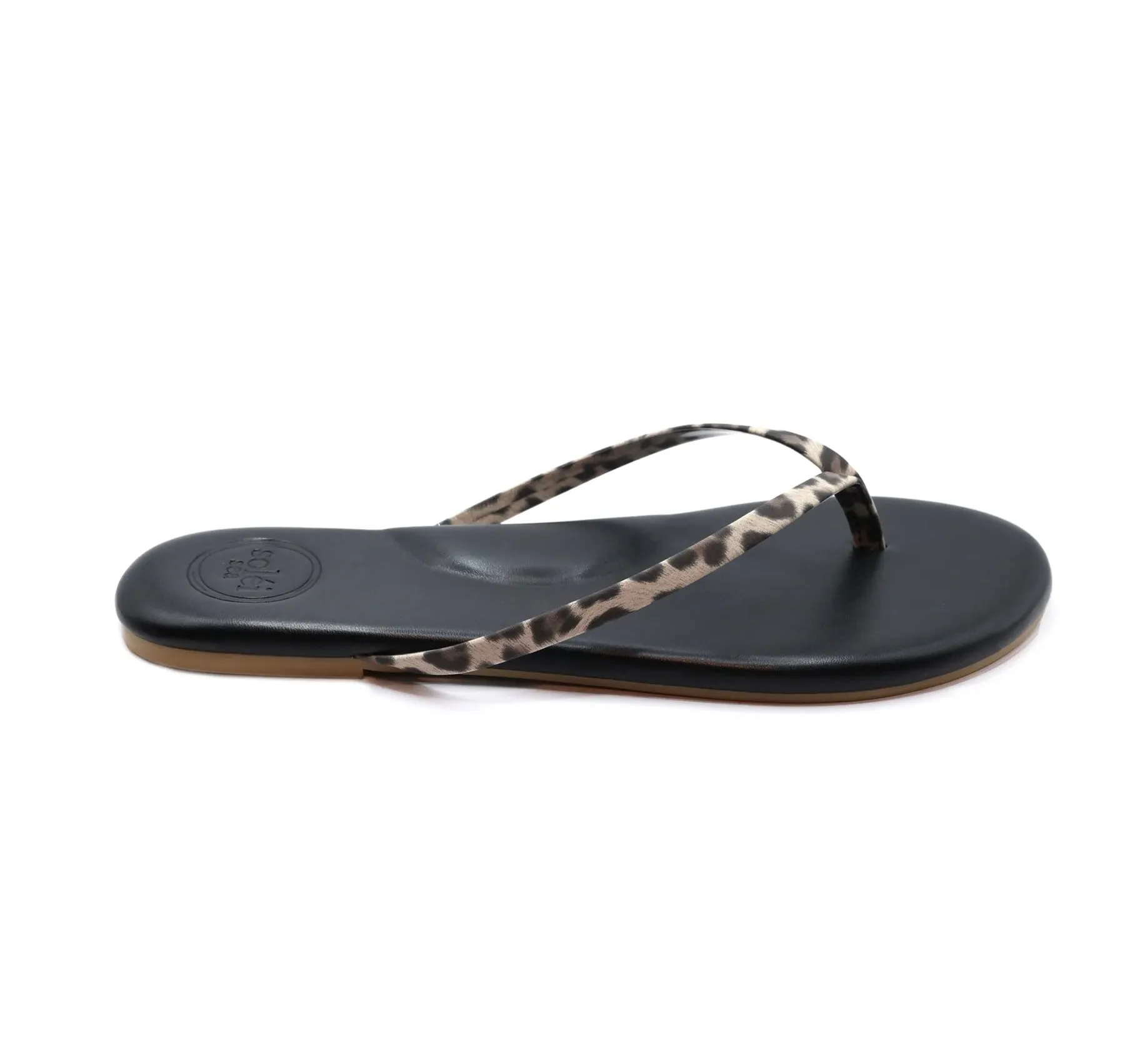 Solei Sea Black Indie Leopard Sandals