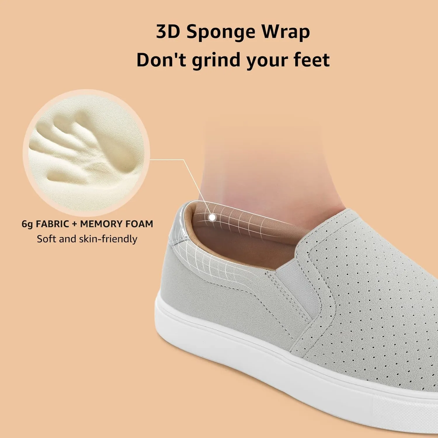 STQ Slip On Shoes for Women Comfort Fall Loafers Soft Business Casual Sneakers