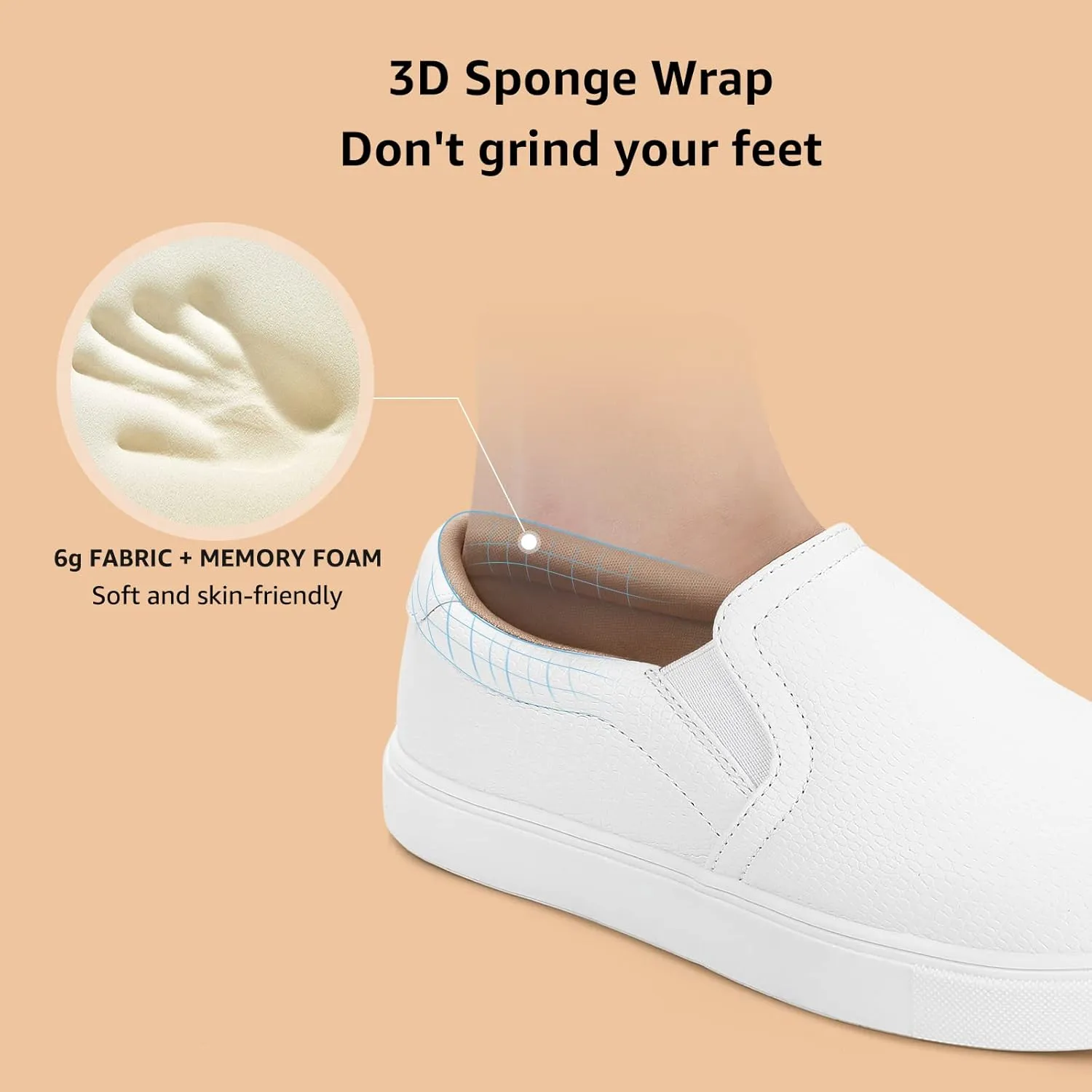 STQ Slip On Shoes for Women Comfort Fall Loafers Soft Business Casual Sneakers