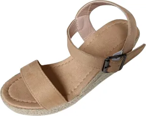 Summer Sandals for Women Open Toe Ankle Strap Wedge Espadrilles Comfortable Platform Sandals Party Dress Shoes