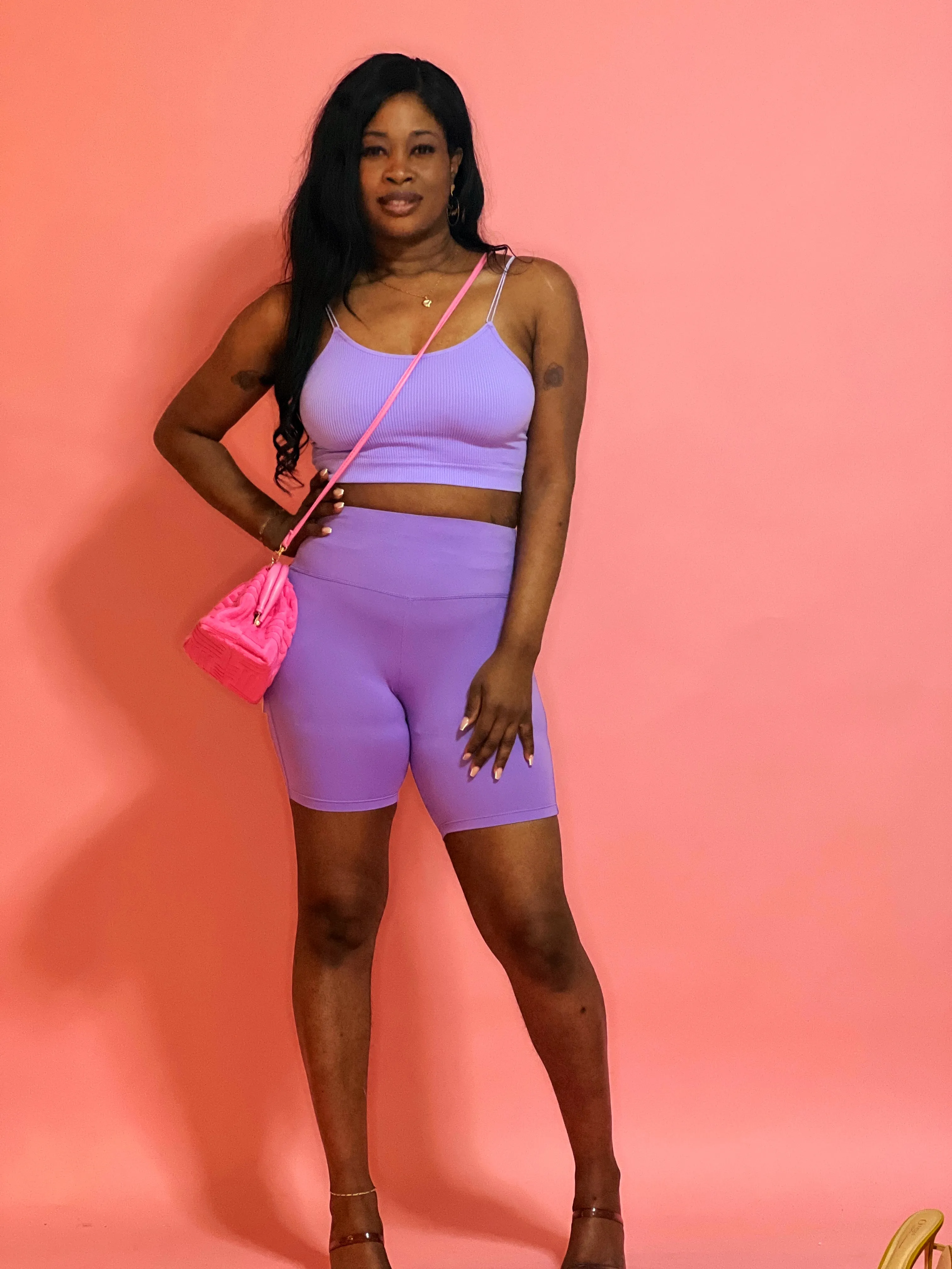Tavia Shorts Set (Lavender)