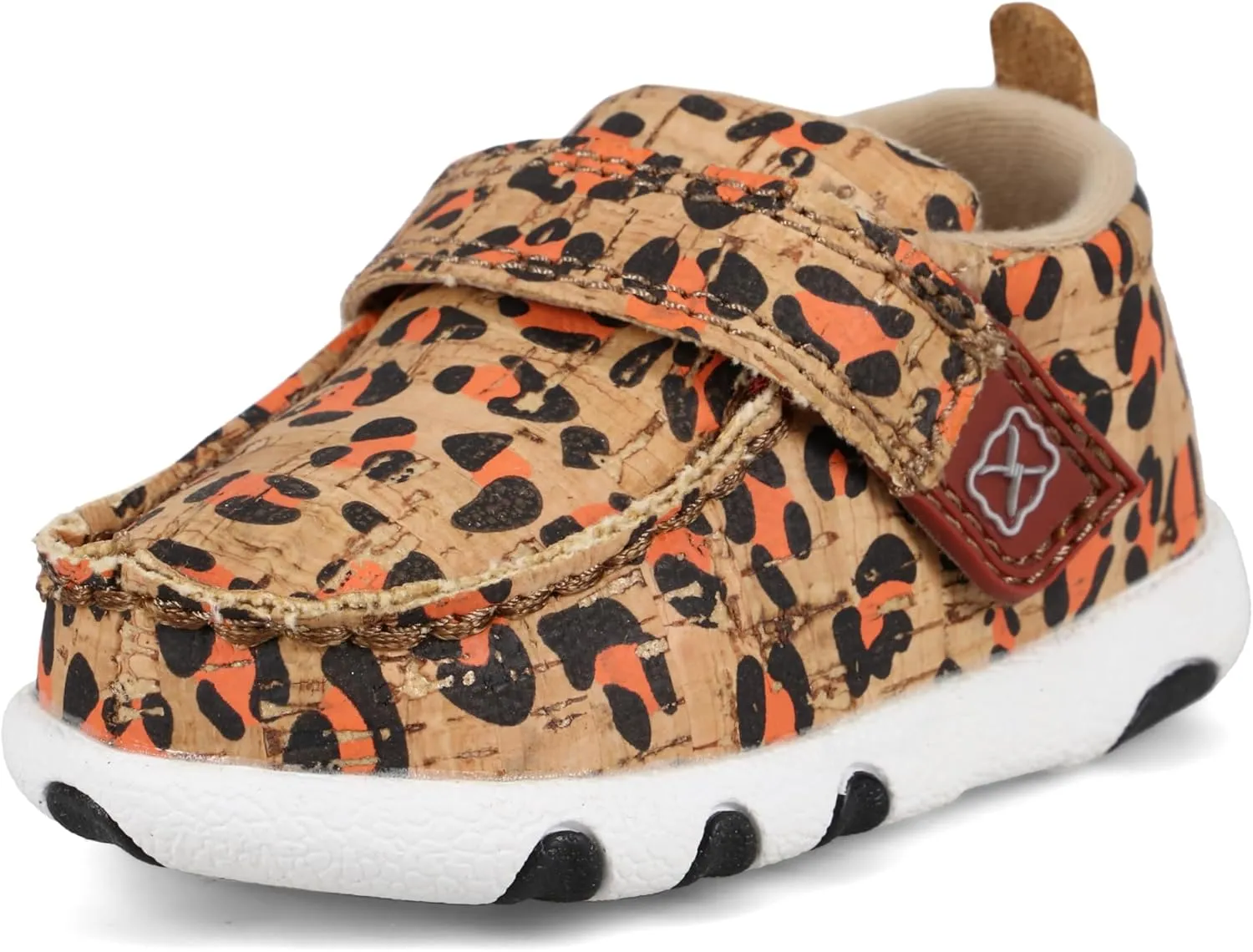 Twisted X Infant's Driving Moc, Moc Toe, Honey, Black, & Carrot, 8 M