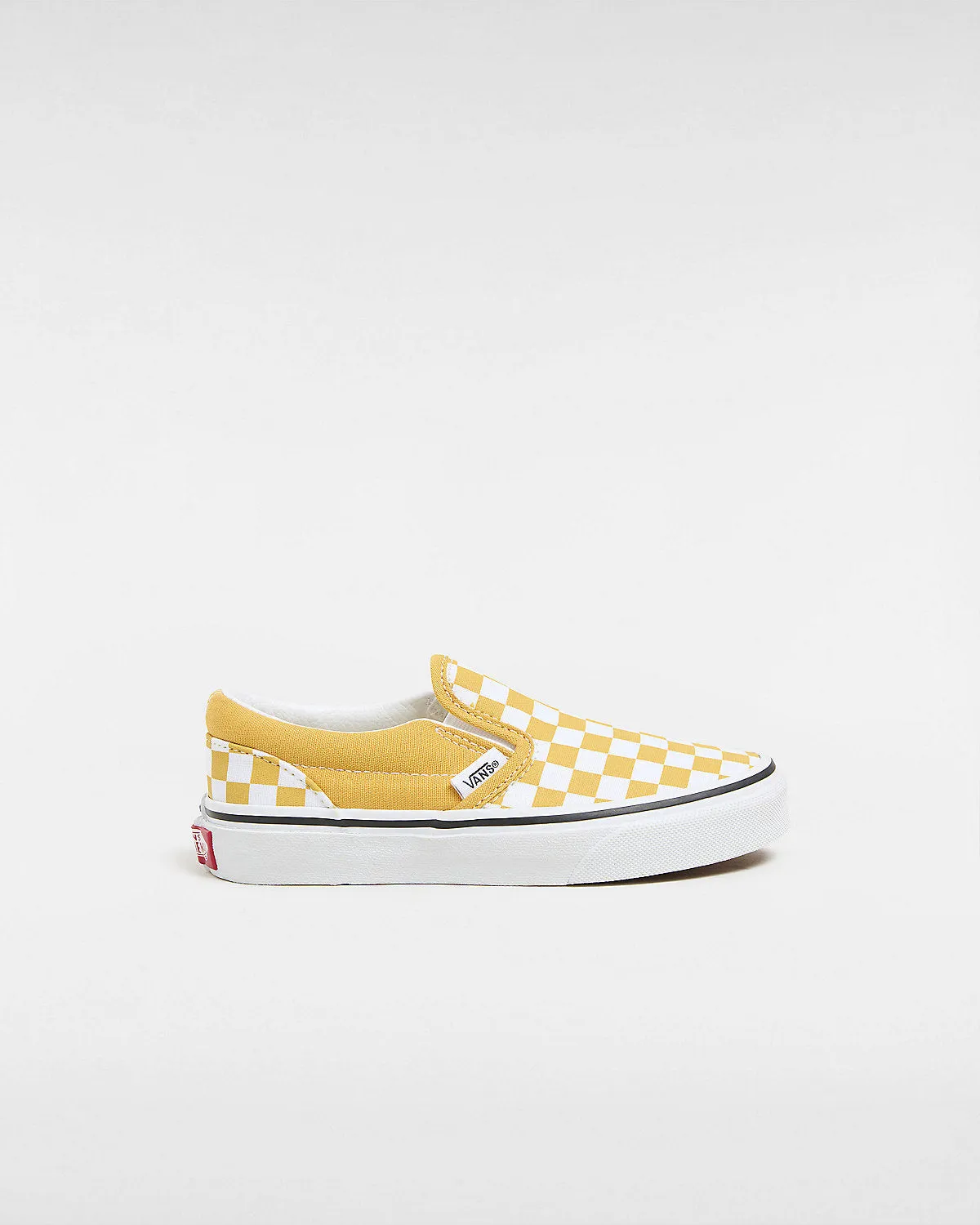 VANS Kids Classic Slip-On Color Theory Checkerboard Trainers - Golden Glow