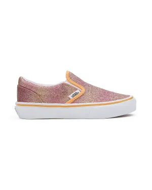 VANS Kids Classic Slip-On Sunrise Glitter Trainers - Multicoloured