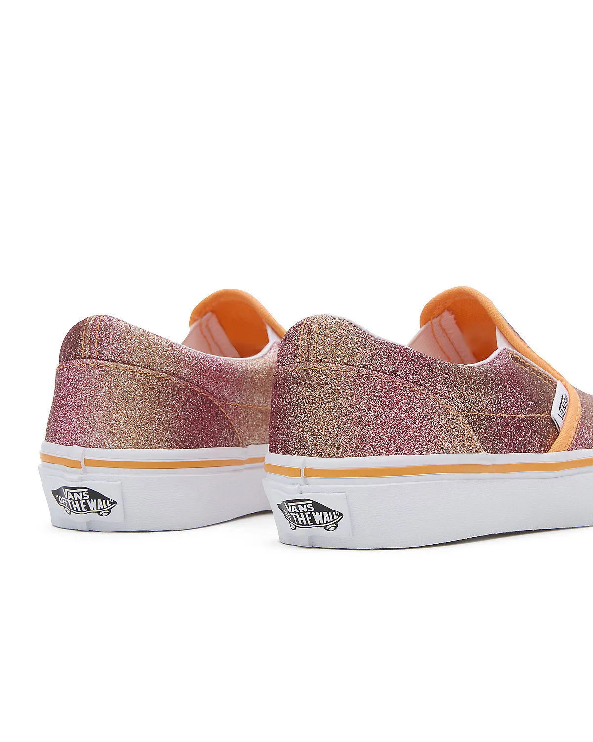 VANS Kids Classic Slip-On Sunrise Glitter Trainers - Multicoloured