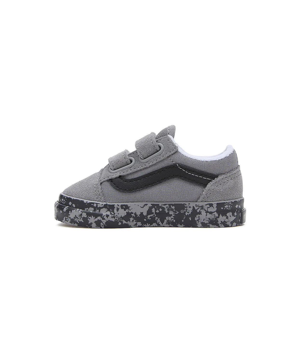 VANS Toddler Old Skool V Tie Dye Sidewall Trainers - Grey