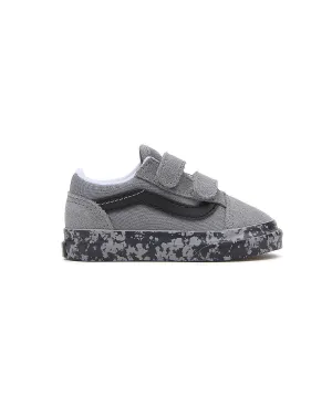VANS Toddler Old Skool V Tie Dye Sidewall Trainers - Grey