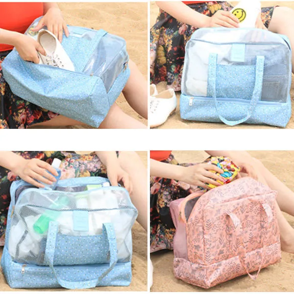Waterproof Dry Wet Depart Bag - Travel, Swimming, Beach Organizer Tote Storage Bag
