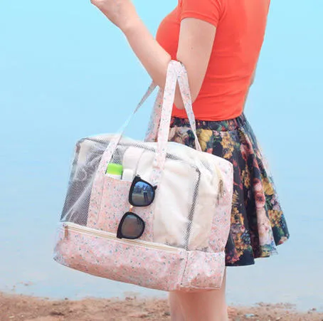 Waterproof Dry Wet Depart Bag - Travel, Swimming, Beach Organizer Tote Storage Bag