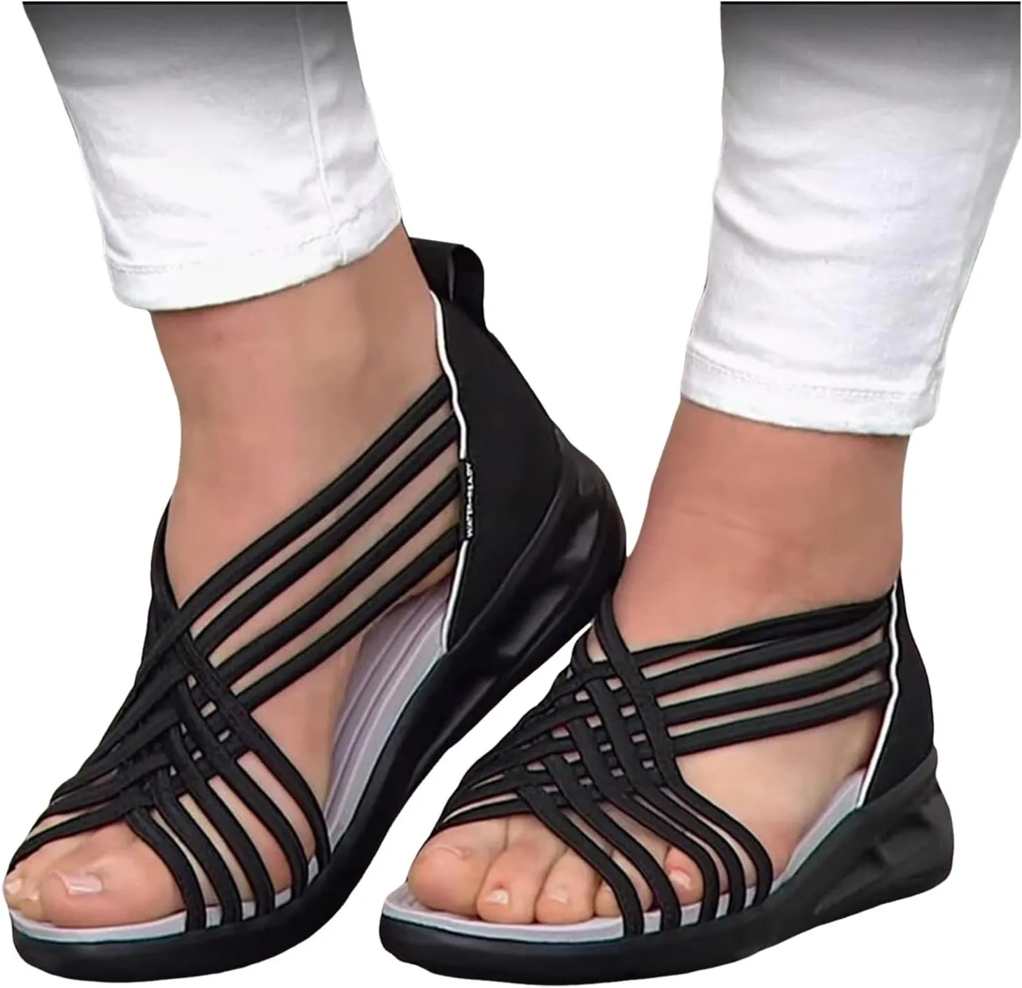 Wedge Sandals for Women Open Toe Casual Summer Roman High Heel Breathable Beach Sandals Orthopedic Sandals Shoes