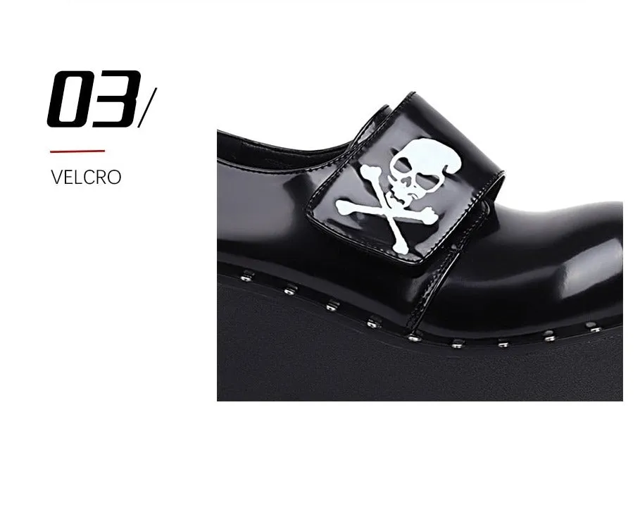 Women Gothic Platform Leather Japanese Harajuku Shoes