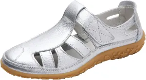 Women's Casual Boho Gladiator Sandals Summer Comfort Soft Sole Closed Toe Ankle Strap Beach Shoes Wide Width Leather Sandals
