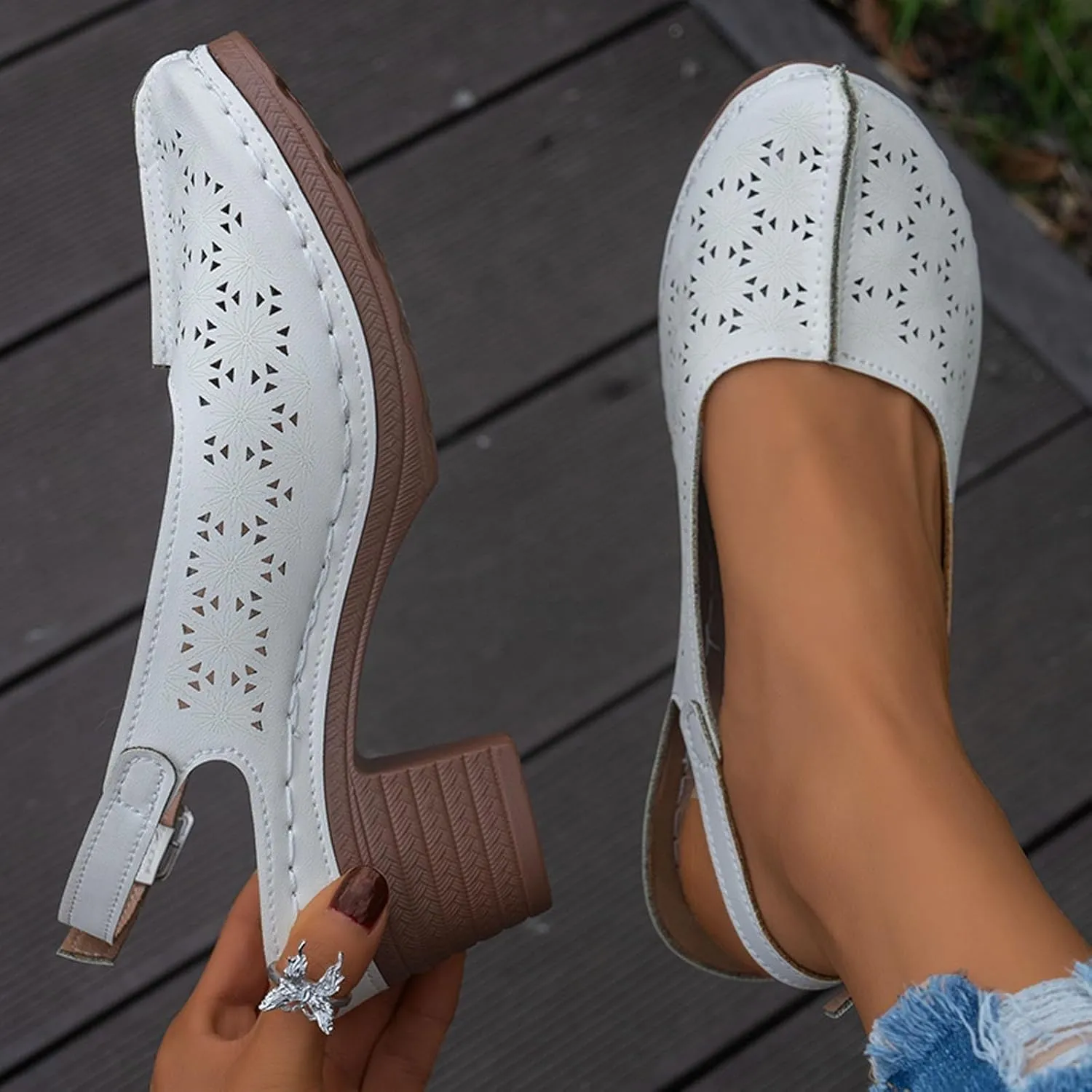 Womens Platform Sandals Open Toe Ankle Strap Chunky Block High Heeled Sandal Dressy Summer Casual Breathable Pump Sandals Shoes