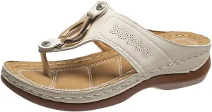 womens sandals Orthopedic Sandals for Women, Women Summer Slippers with Arch Support Anti-Slip Breathable Sandal Vintage Flip Flop