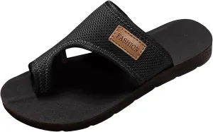 Womens Slide Sandals Summer, Breathable Mesh Flats Slippers Casual Yoga Mat Lightweight Beach Flip Flops Walking Shoes