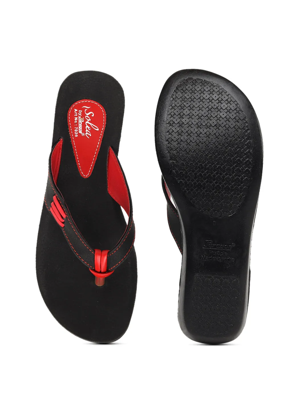 Women's Solea Red Flip-Flops