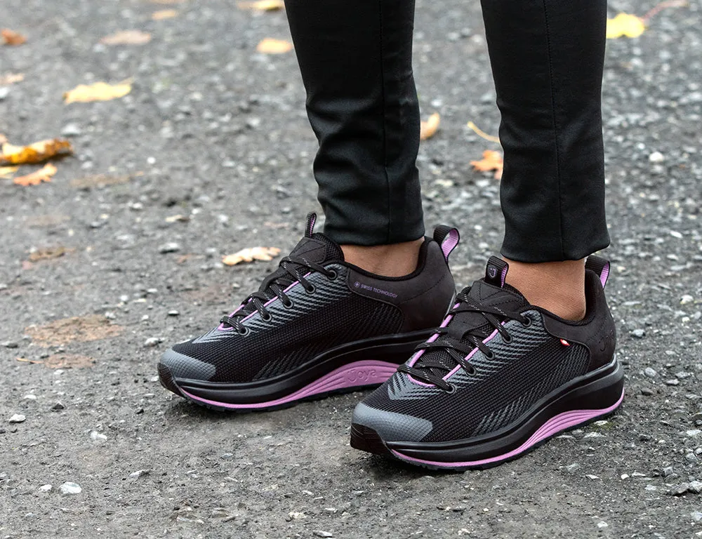 Womens Wave Wide-Fit Maui Black Trainers