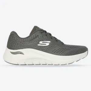 Women's Wide Fit Skechers 150051 Arch Fit 2.0 Big League Trainers - Olive
