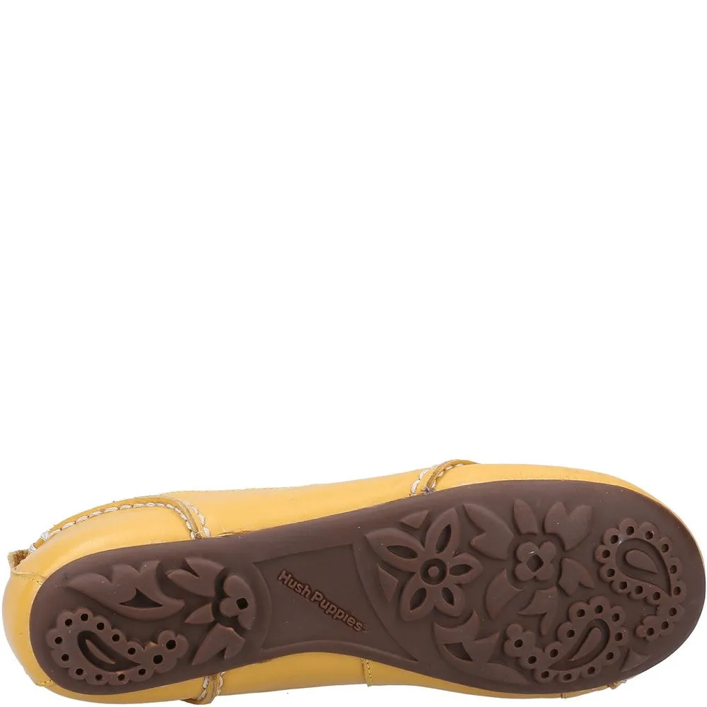 Yellow Janessa Ballerinas